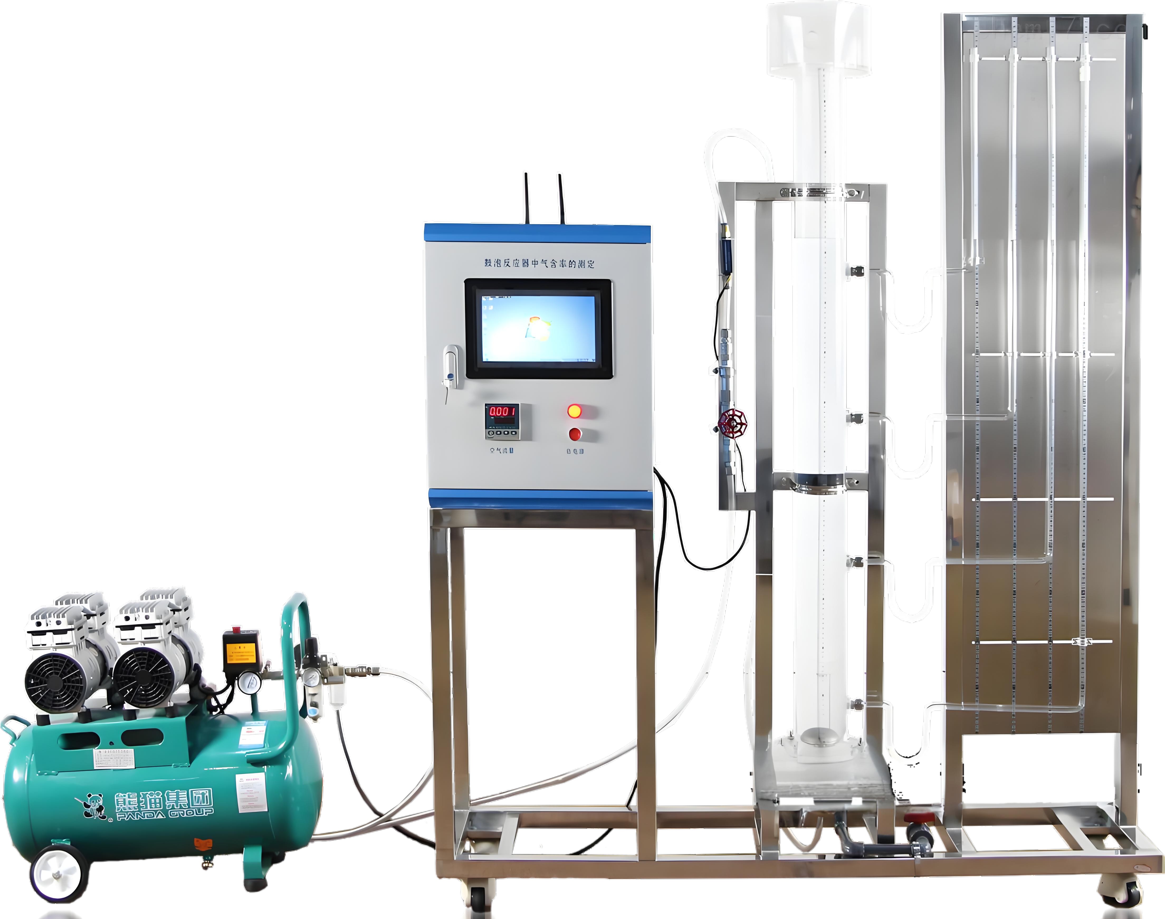 KH-HC14鼓泡反應器中氣泡表面積及氣含量測定實驗裝置 KH-HC14鼓泡反應器中氣泡表面積及氣含量測定實驗裝置